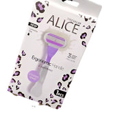 ALICE ERGONOMIC HANDLE CONFIDENCE 3 TRIPLE BLADE 1PCS PURPLE